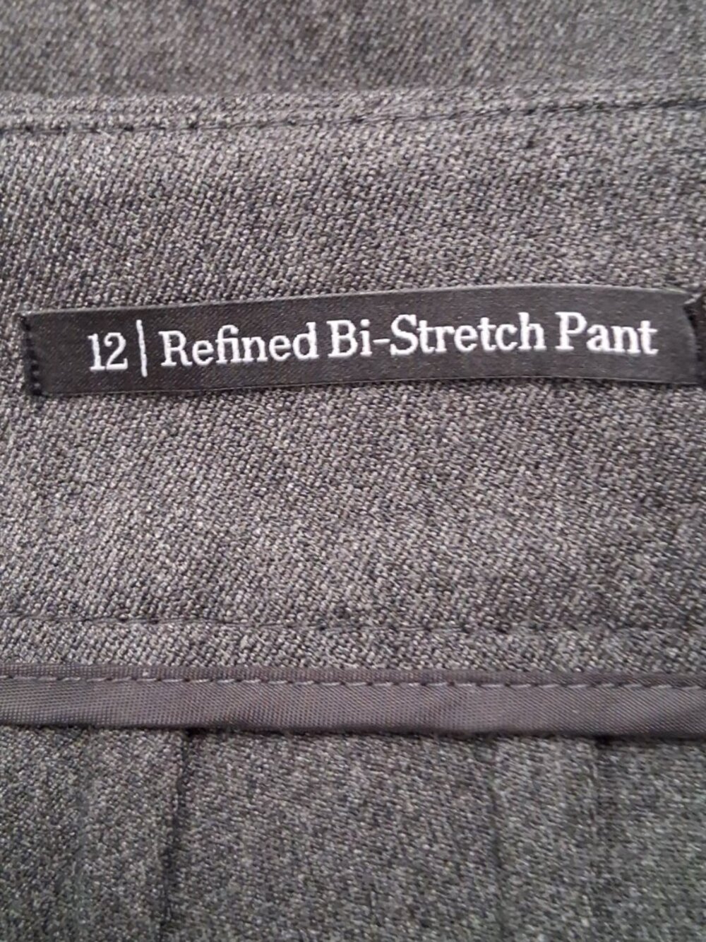 Talbots Women's Refined Bi-Stretch Pant Grey - Picture 6 of 8